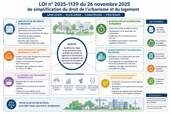Loi HUWART pour une simplification du droit de l'urbanisme et du logement